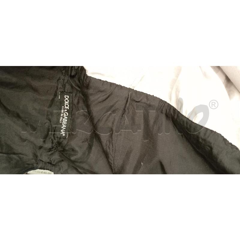 VESTITO D DOLCE&GABBANA NERO FANTASIA BIANCO/ROSSO | Mercatino dell'Usato Roma viale tirreno 4