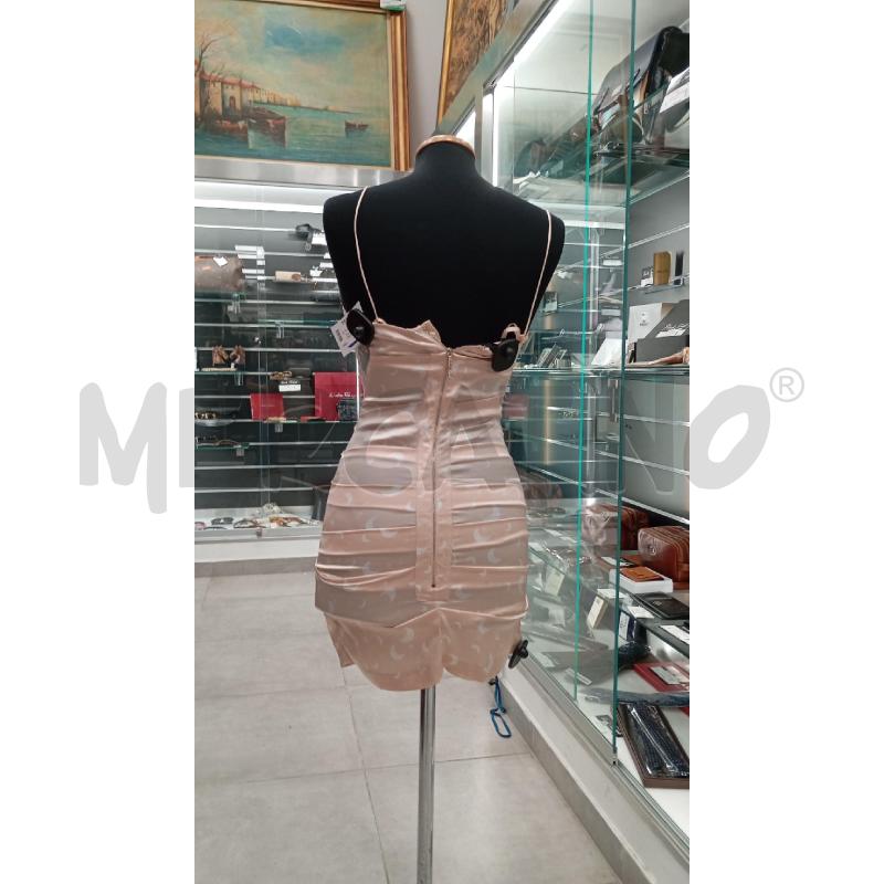VESTITO D ELISABETTA FRANCHI BEIGE MOTICO LUNE | Mercatino dell'Usato Roma viale tirreno 2