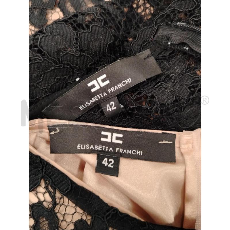 VESTITO D ELISABETTA FRANCHI NE PIZZO SOTTOVESTE NUDE  | Mercatino dell'Usato Roma viale tirreno 4