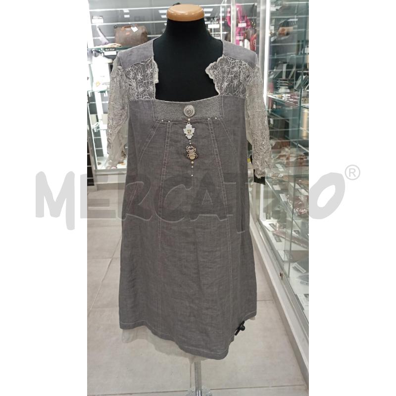 VESTITO D ELISA CAVALLETTI GR MANICHE PIZZO BI  | Mercatino dell'Usato Roma viale tirreno 1