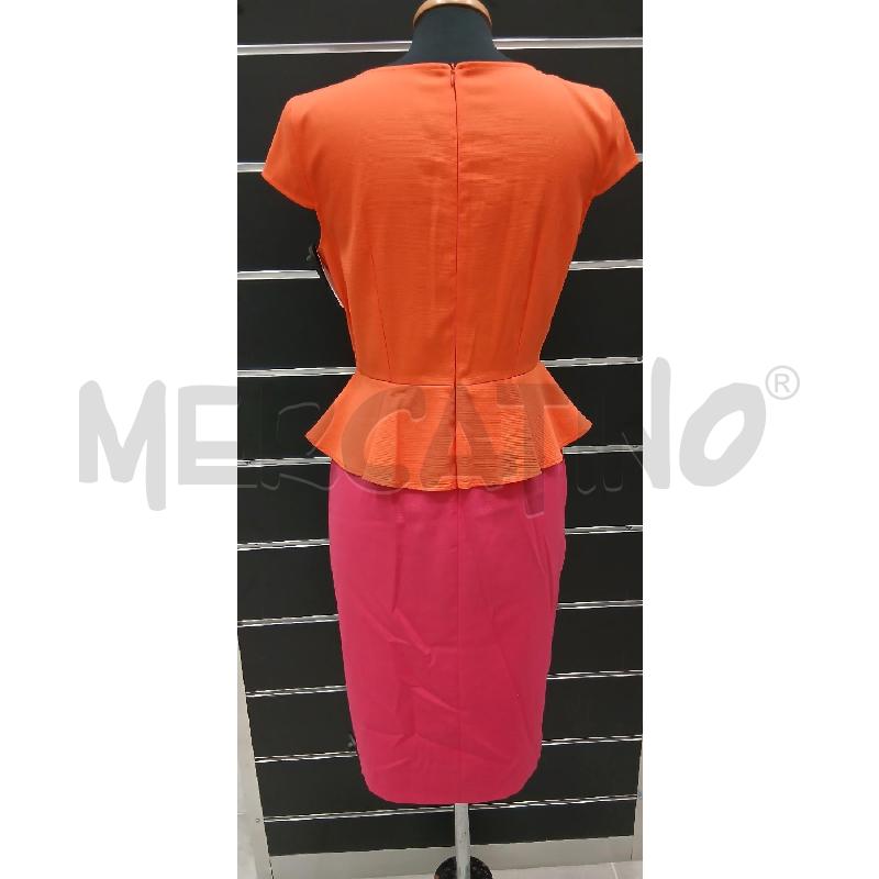 VESTITO D EMME MARELLA ARANCIONE/ROSA | Mercatino dell'Usato Roma viale tirreno 2