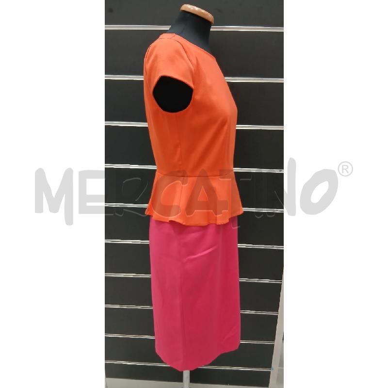 VESTITO D EMME MARELLA ARANCIONE/ROSA | Mercatino dell'Usato Roma viale tirreno 3