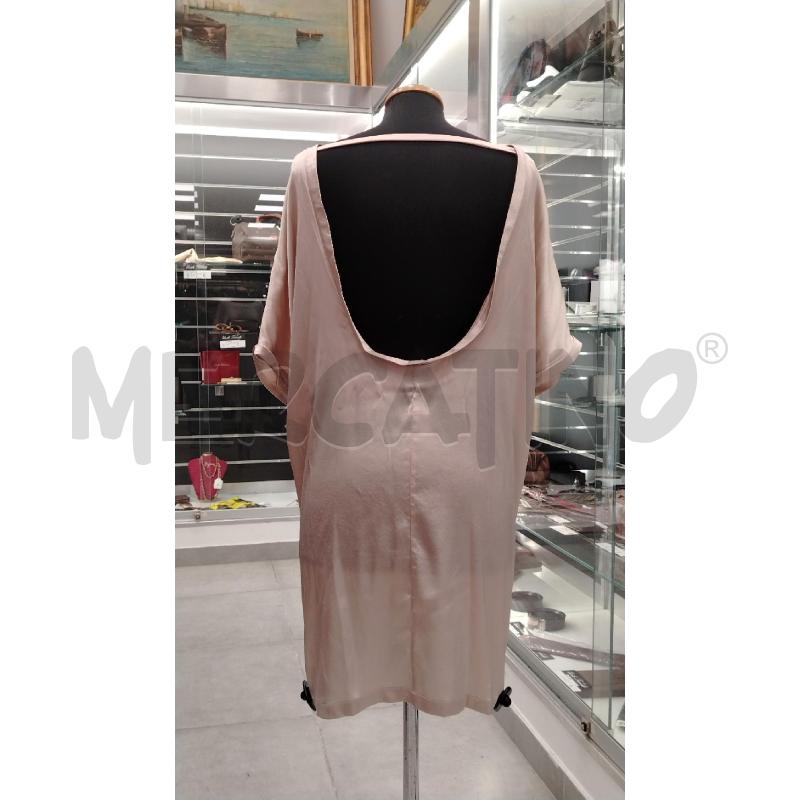 VESTITO D EREDI PISANO BEIGE SETA  | Mercatino dell'Usato Roma viale tirreno 2