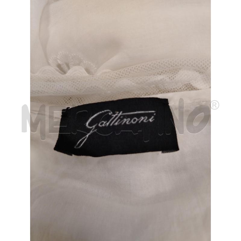 VESTITO D GATTINONI BIANCO RICAMATO | Mercatino dell'Usato Roma viale tirreno 3