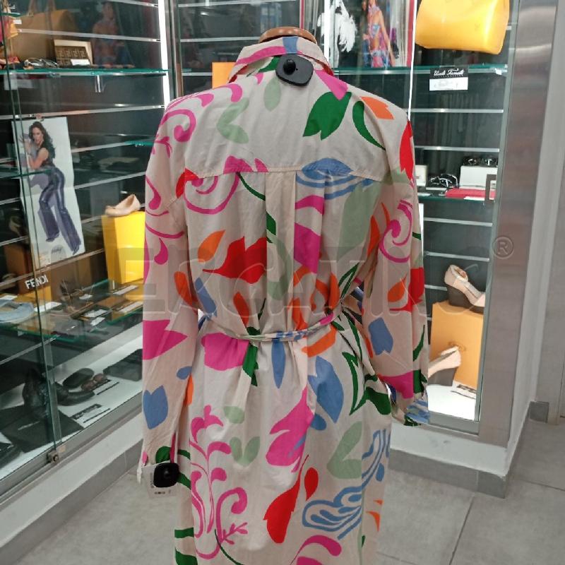 VESTITO D JONAS NIELSEN CHEMISIERE BE FIORI STRATTA COL CINTA  | Mercatino dell'Usato Roma viale tirreno 2