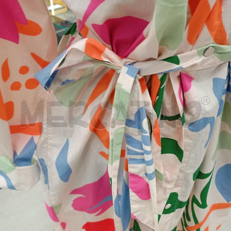VESTITO D JONAS NIELSEN CHEMISIERE BE FIORI STRATTA COL CINTA  | Mercatino dell'Usato Roma viale tirreno 4