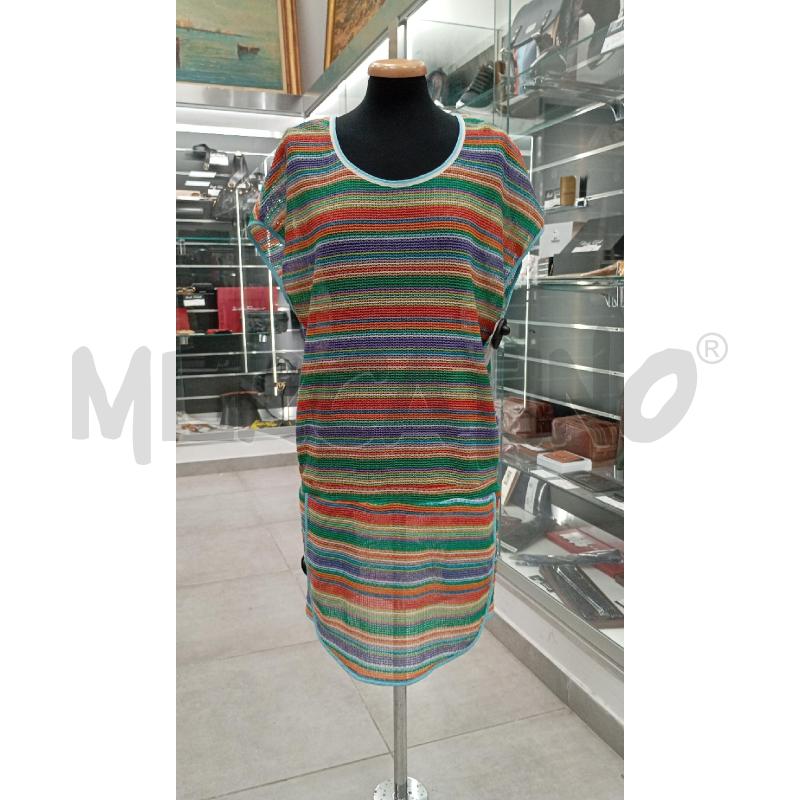 VESTITO D JULIE RIGHE MULTICOL  | Mercatino dell'Usato Roma viale tirreno 1