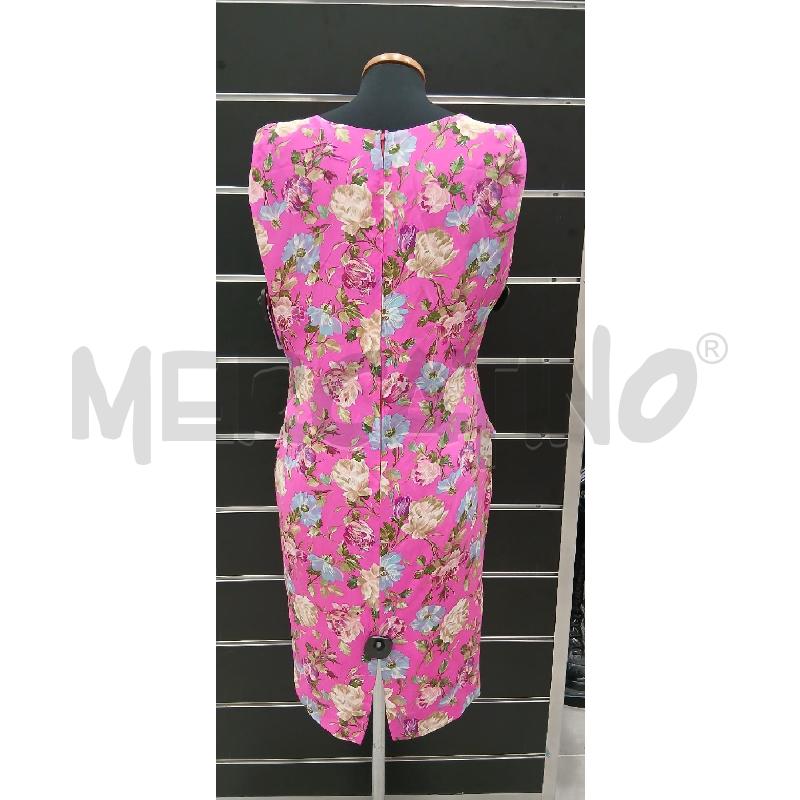 VESTITO D LUISA SPAFNOLI FUCSIA FIORI BE CE  | Mercatino dell'Usato Roma viale tirreno 2