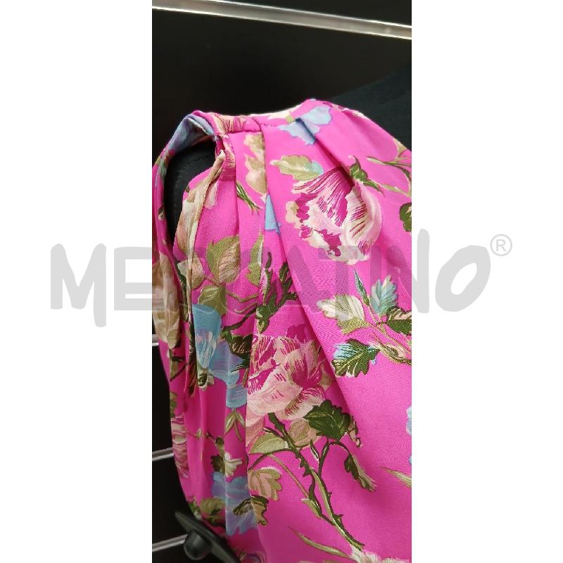 VESTITO D LUISA SPAFNOLI FUCSIA FIORI BE CE  | Mercatino dell'Usato Roma viale tirreno 3