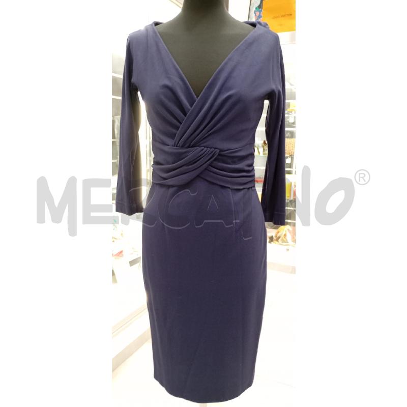 VESTITO D LUISA SPAGNOLI BL SCOLLO V  | Mercatino dell'Usato Roma viale tirreno 1
