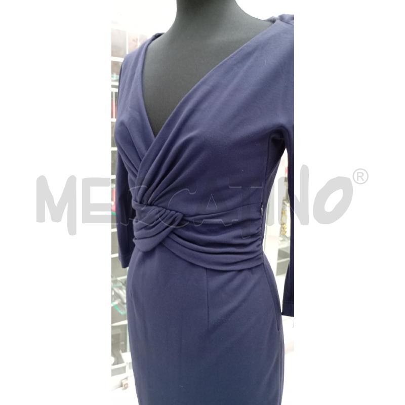 VESTITO D LUISA SPAGNOLI BL SCOLLO V  | Mercatino dell'Usato Roma viale tirreno 2