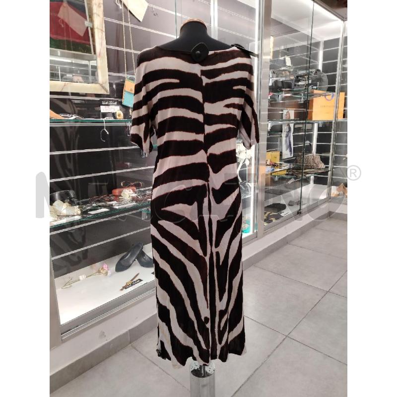 VESTITO D MARYAN MEHLORN BI STAMPA ANIMALIER MARRONE | Mercatino dell'Usato Roma viale tirreno 2