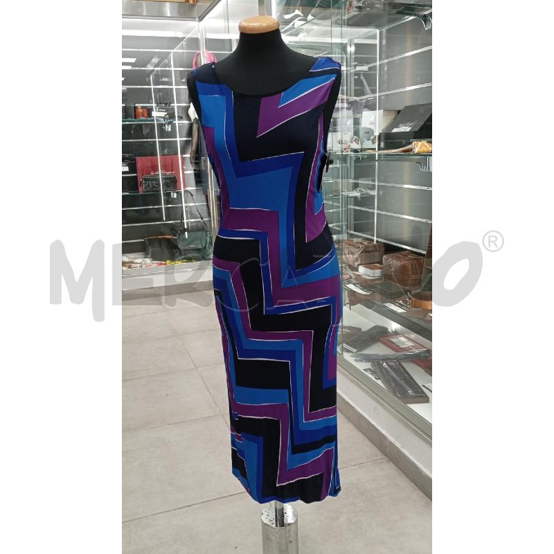 VESTITO D MAXMARA FANT GEOMETRICA VI BL CE  | Mercatino dell'Usato Roma viale tirreno 1