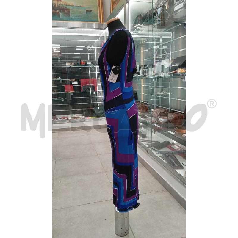VESTITO D MAXMARA FANT GEOMETRICA VI BL CE  | Mercatino dell'Usato Roma viale tirreno 3