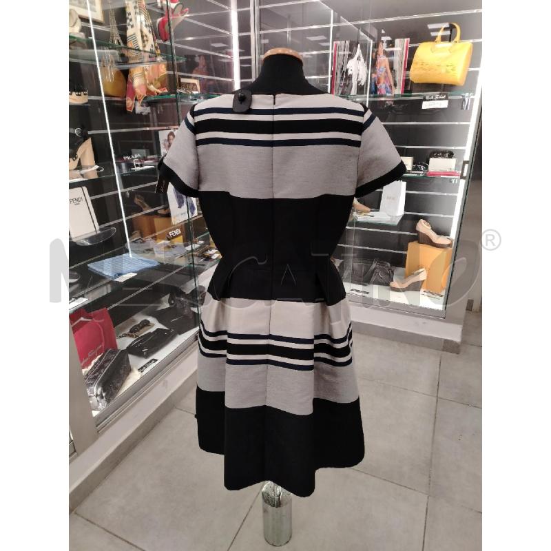 VESTITO D MAX & CO RIGHE GR NE BE BI BL | Mercatino dell'Usato Roma viale tirreno 2