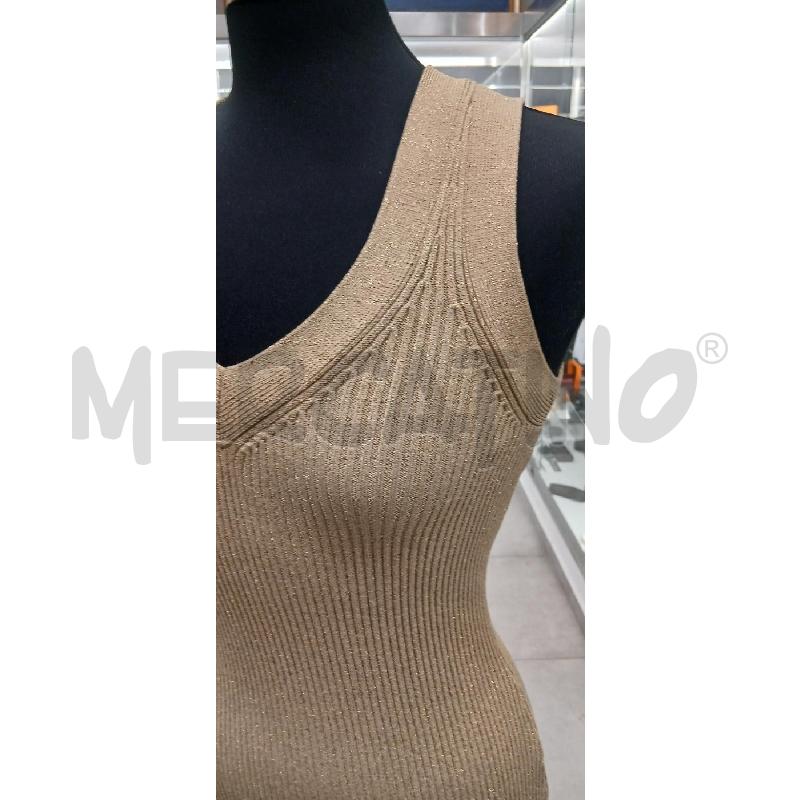 VESTITO D MICHAEL KORS DORATO GLITTERATO  | Mercatino dell'Usato Roma viale tirreno 2