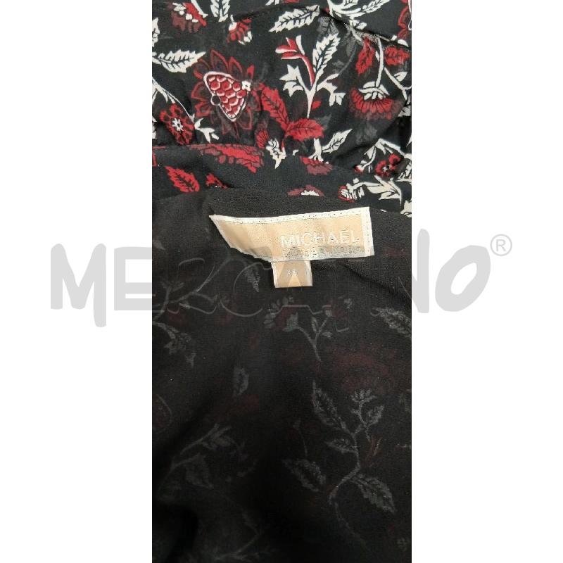 VESTITO D MICHAEL KORS NERO FANTASIA FLOREALE PORTAFOGLIO  | Mercatino dell'Usato Roma viale tirreno 5