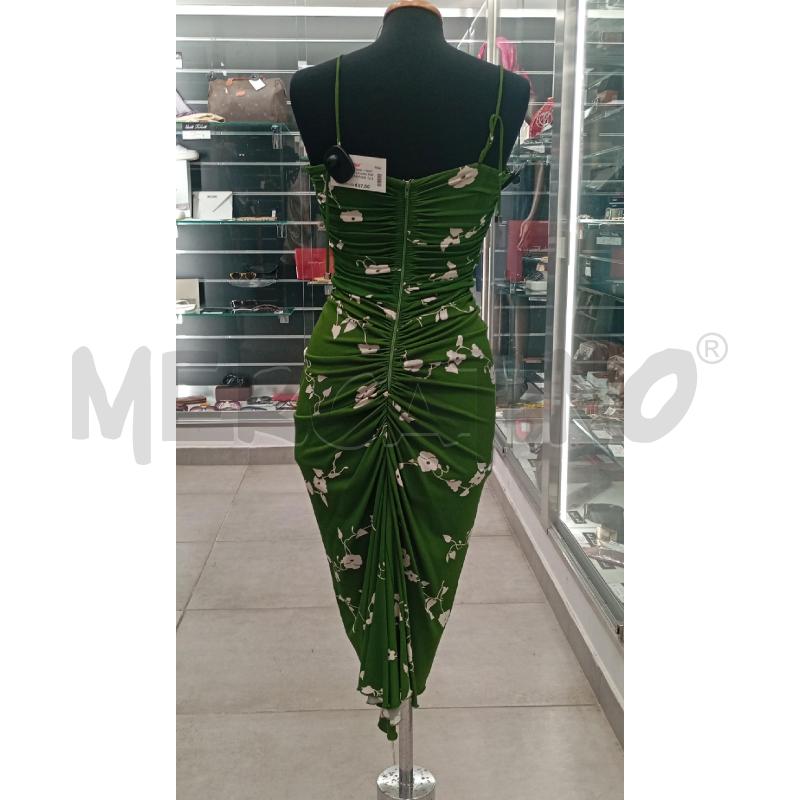 VESTITO D MICHAEL KORS VERDE FANTASIA FLOREALE | Mercatino dell'Usato Roma viale tirreno 2