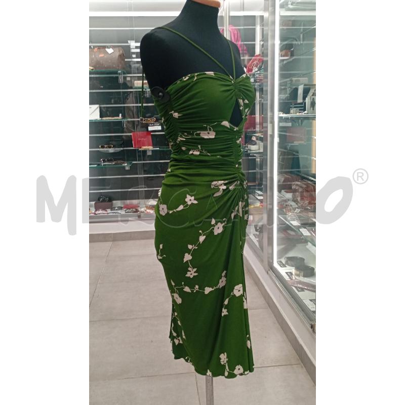 VESTITO D MICHAEL KORS VERDE FANTASIA FLOREALE | Mercatino dell'Usato Roma viale tirreno 3