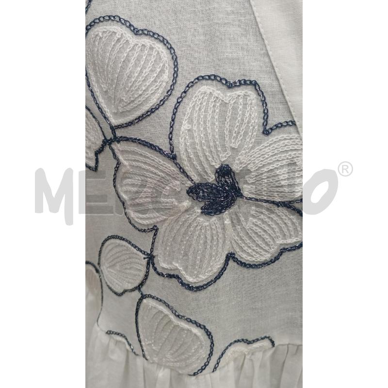 VESTITO D PANAJI BI FIORI BL PETTO FONDO | Mercatino dell'Usato Roma viale tirreno 4