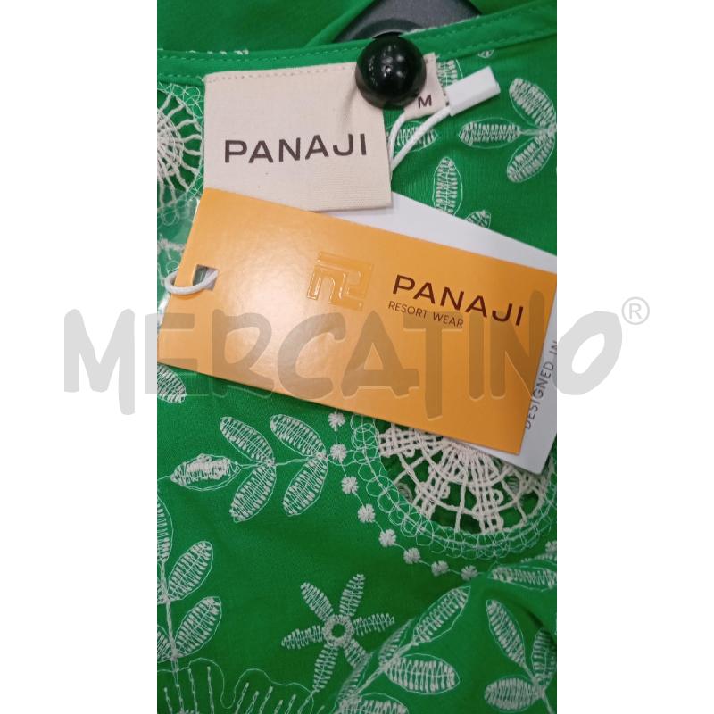 VESTITO D PANAJI VERDE RICAMATO  | Mercatino dell'Usato Roma viale tirreno 4