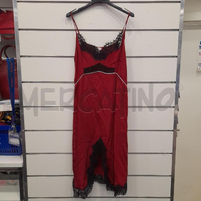 VESTITO D PINKO RSS SATIN LUNGO PIZZO NE  | Mercatino dell'Usato Roma viale tirreno 1