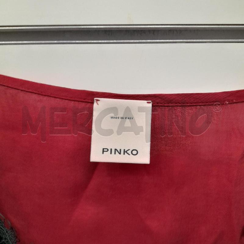 VESTITO D PINKO RSS SATIN LUNGO PIZZO NE  | Mercatino dell'Usato Roma viale tirreno 3