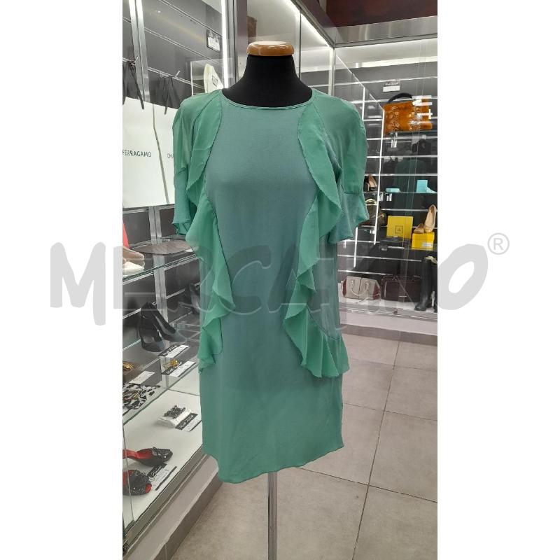 VESTITO D PINKO VER ACQUA BALZE SETA | Mercatino dell'Usato Roma viale tirreno 1