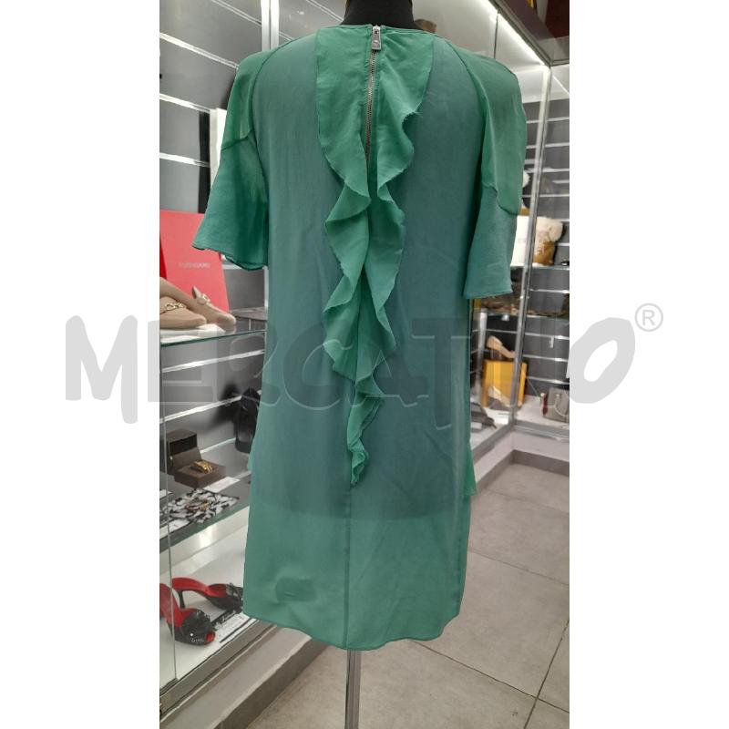 VESTITO D PINKO VER ACQUA BALZE SETA | Mercatino dell'Usato Roma viale tirreno 2