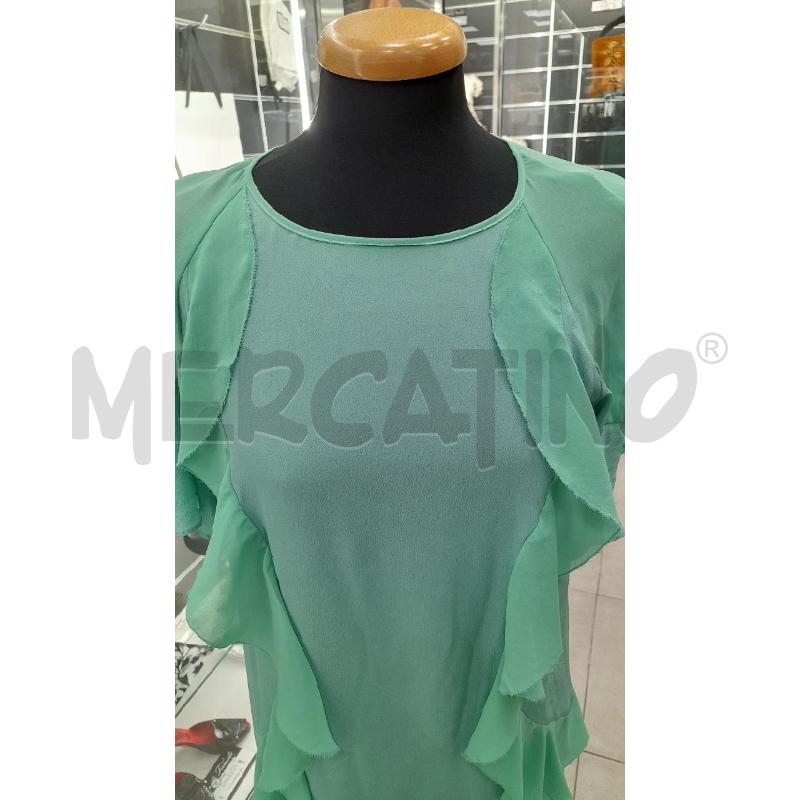 VESTITO D PINKO VER ACQUA BALZE SETA | Mercatino dell'Usato Roma viale tirreno 3
