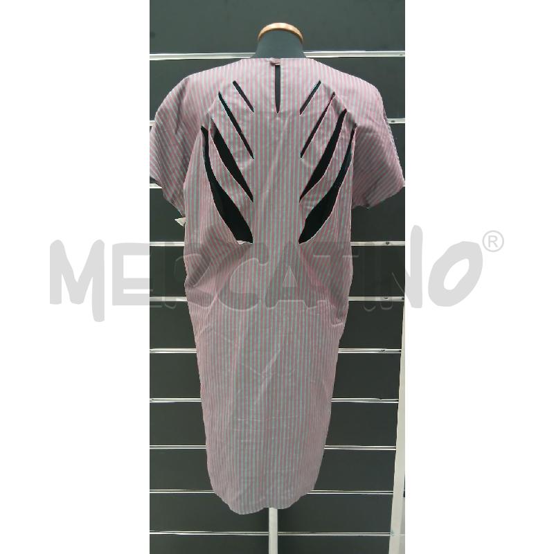 VESTITO D SARTORIALE RIGHE TURCHESE RSS TAGLI OBLIQUI | Mercatino dell'Usato Roma viale tirreno 2