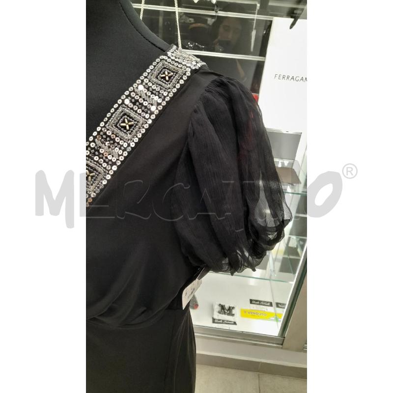 VESTITO D SCERVINO STREET NERO CON APPLICAZIONI | Mercatino dell'Usato Roma viale tirreno 3