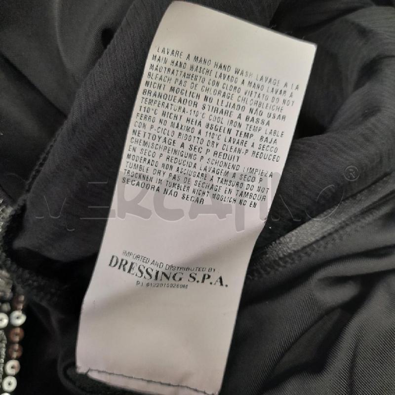 VESTITO D SCERVINO STREET NERO CON APPLICAZIONI | Mercatino dell'Usato Roma viale tirreno 5