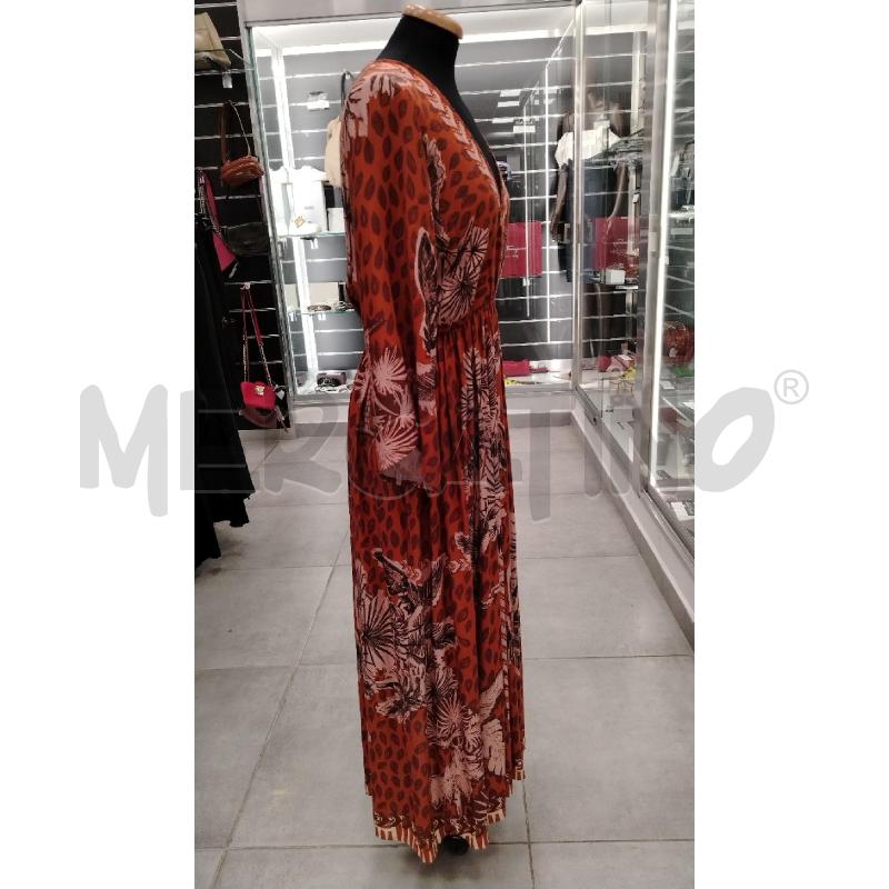 VESTITO D TWIGHI LUNGO FANT FOGLIE BE MA RS AR | Mercatino dell'Usato Roma viale tirreno 3