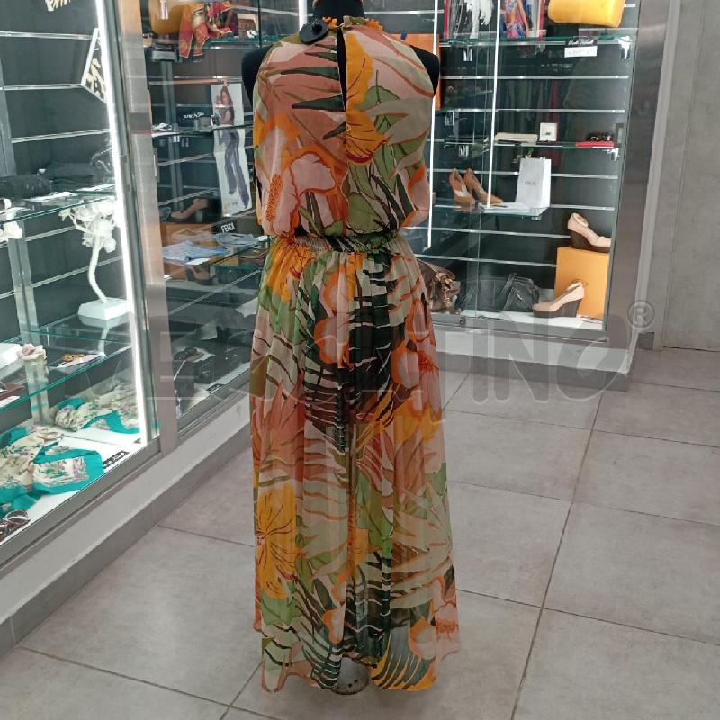 VESTITO D TWINSET ACTITUDE LUNGO VELATO FIORI BE AR VE | Mercatino dell'Usato Roma viale tirreno 2