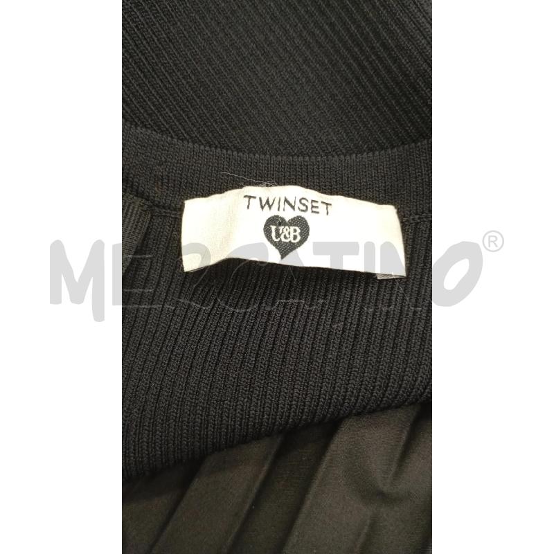 VESTITO D TWINSET LUNGO NE COSTINE PIEGHE  | Mercatino dell'Usato Roma viale tirreno 4