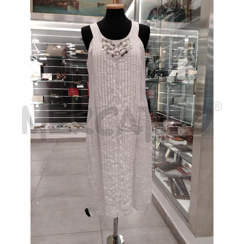 VESTITO D WEEKEND MAXMARA BIANCO | Mercatino dell'Usato Roma viale tirreno 1