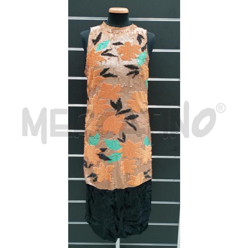VESTITO LIVIANA CONTI PAILLETTES  ARAN BEI NE VE ACQ BASE VELL  | Mercatino dell'Usato Roma viale tirreno 1