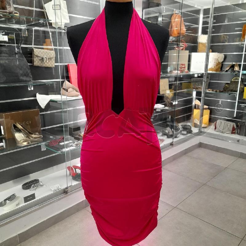 VESTITO  D PINKO FUCSIA ARRICCIATO  | Mercatino dell'Usato Roma viale tirreno 1