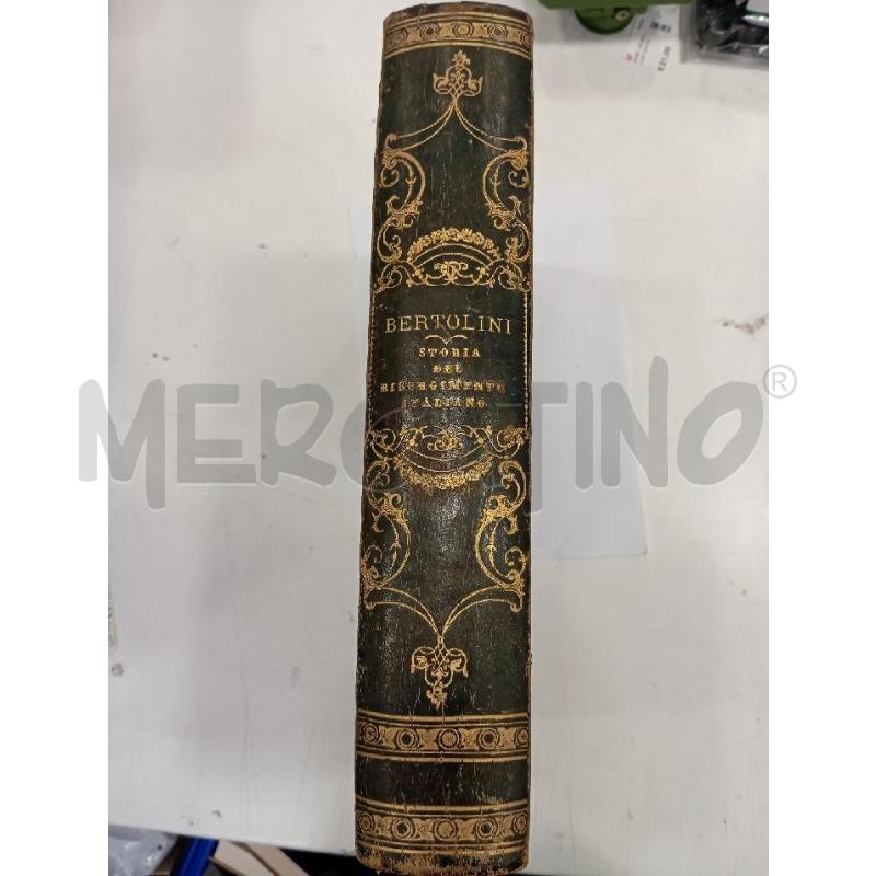 VINT BERTOLINI STORIA DEL RISORGIMENTO ITALIANO  | Mercatino dell'Usato Roma viale tirreno 1