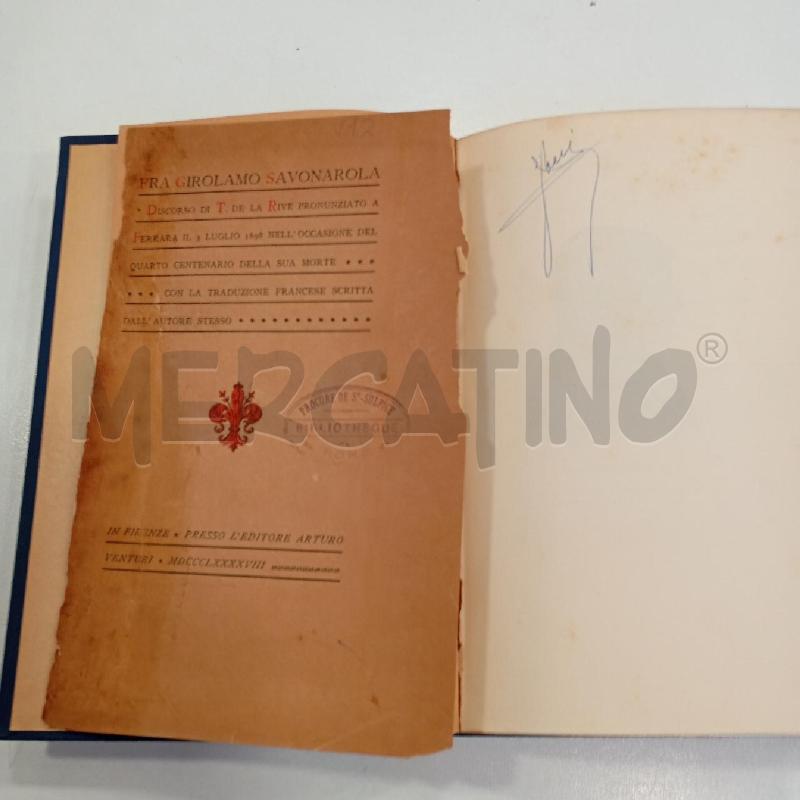 VINT DE LA RIVE SAVONAROLA | Mercatino dell'Usato Roma viale tirreno 3