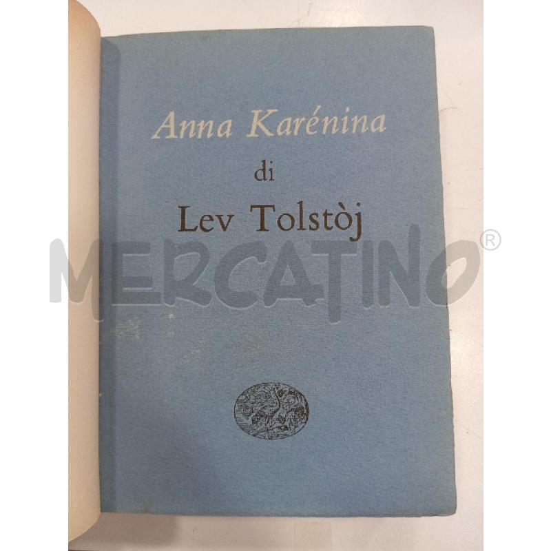 VINT EINAUDI TOSTOJ ANNA KARENNA  | Mercatino dell'Usato Roma viale tirreno 1