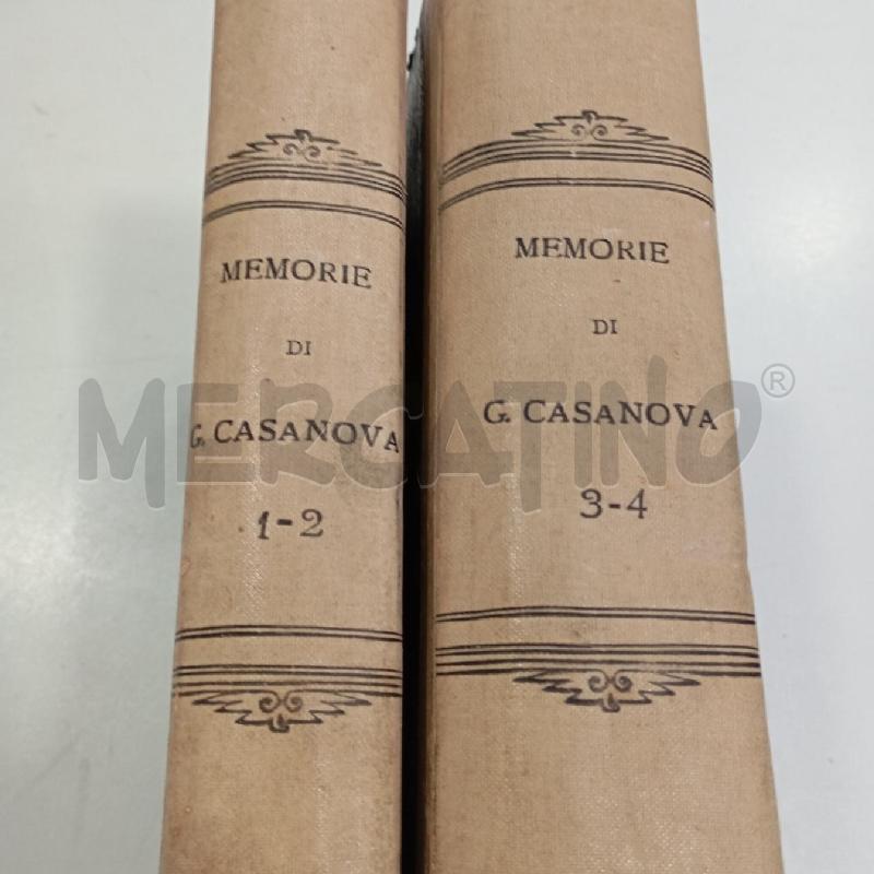 VINT MEMORIE DI CASANOVA NERBINI IN 2 VOLUMI | Mercatino dell'Usato Roma viale tirreno 2