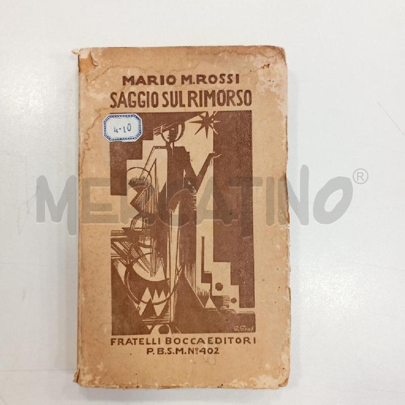 VINT ROSSI SAGGIO SUL RIMORSO | Mercatino dell'Usato Roma viale tirreno 1