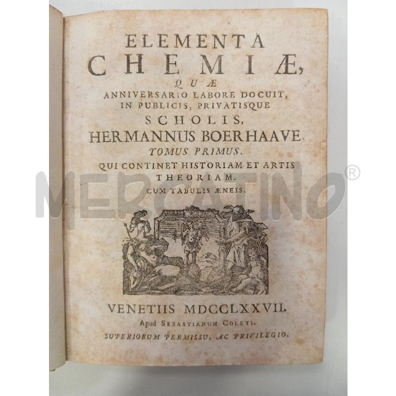 VIN COLETI ELEMENTA CHEMIAE | Mercatino dell'Usato Roma viale tirreno 2