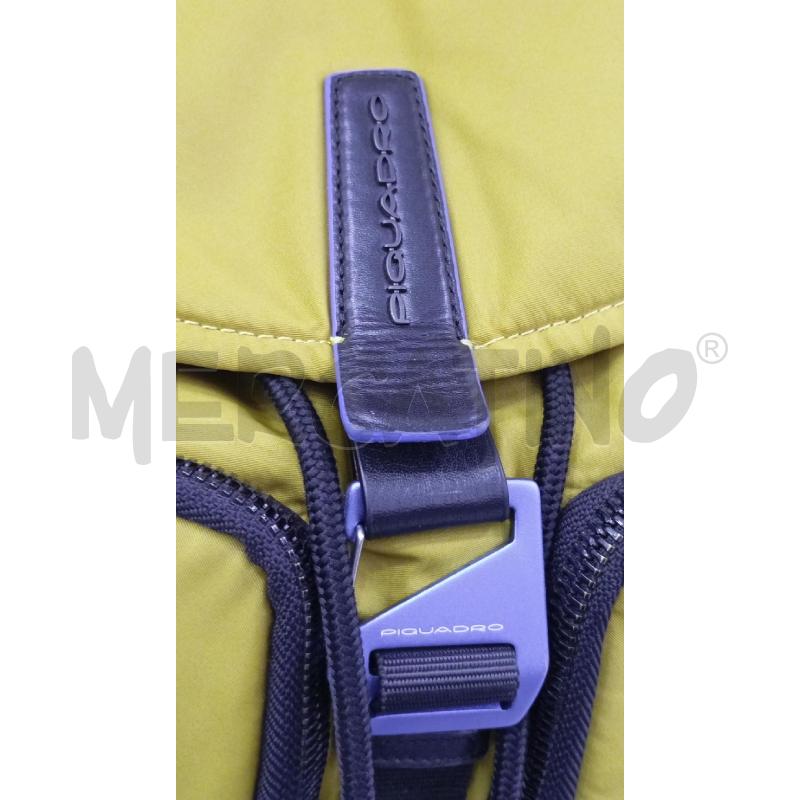 ZAINETTO PIQUADRO PQ-RY RFID GIALLO/NERO DA RIV | Mercatino dell'Usato Roma viale tirreno 4