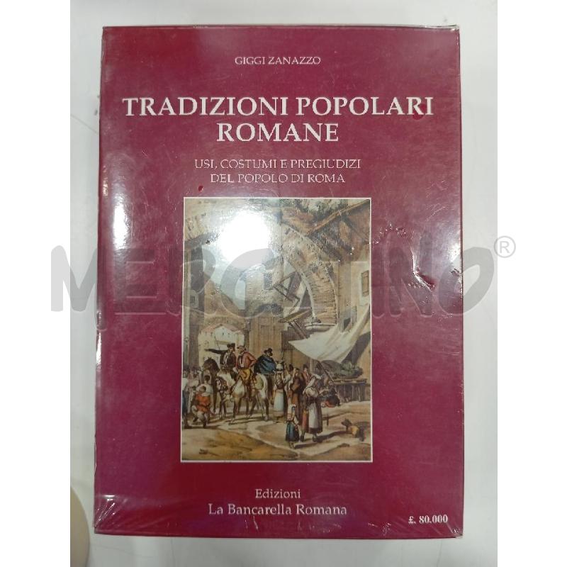 ZANAZZO TRADIZIONI POPOLARI ROMANE COFANETTO SIGILLATO | Mercatino dell'Usato Roma viale tirreno 1