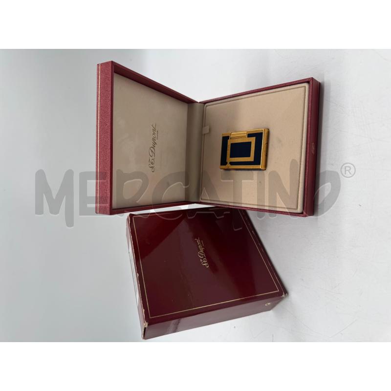 ACCENDINO DUPONT LINEA 1 LACCA CINE BLU | Mercatino dell'Usato Roma montemario 1