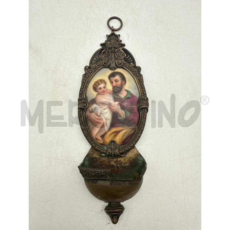 ACQUASANTIERA MINIATURA SAN GIUSEPPE PORC DA RIV | Mercatino dell'Usato Roma montemario 1