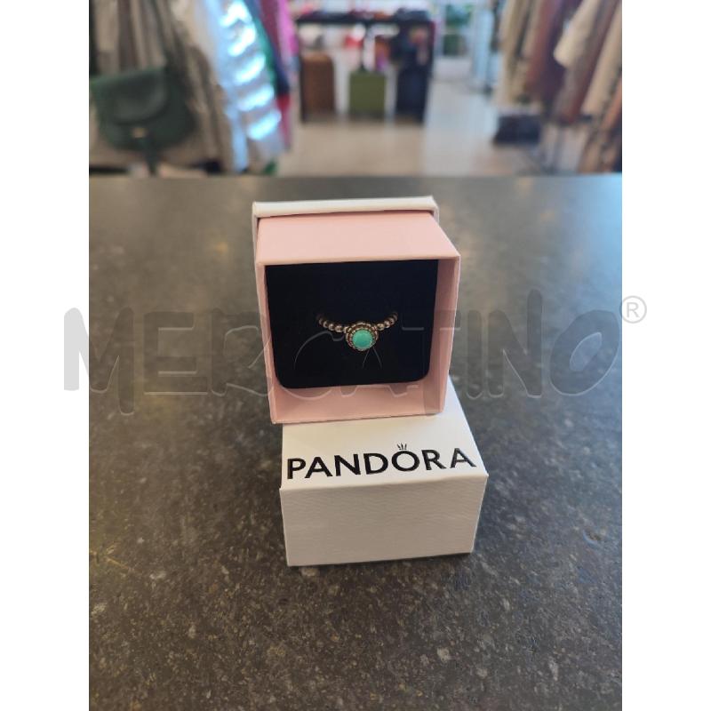 ANELLO DONNA PANDORA PIETRA AZZURRA | Mercatino dell'Usato Roma montemario 1